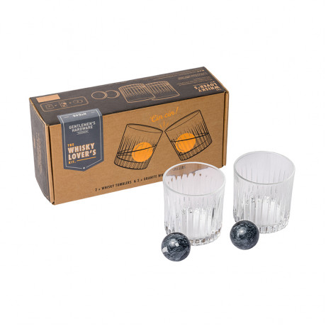 Set Whiskeyglas & Stenar